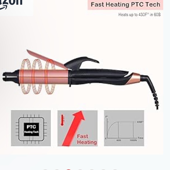 2 in 1 Travel Curling Flat Iron - Picture 3 of 8